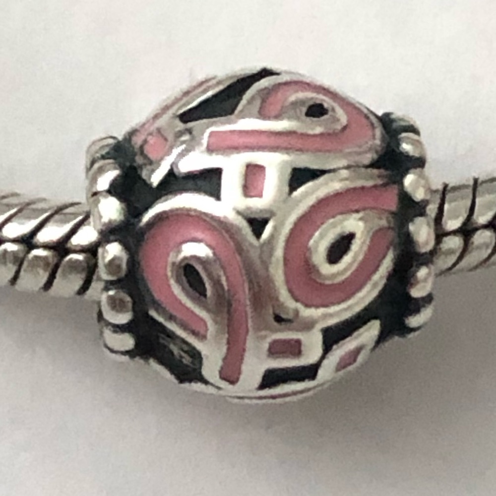 💕3/$85 Breast Cancer PANDORA 925 & Pink Charm